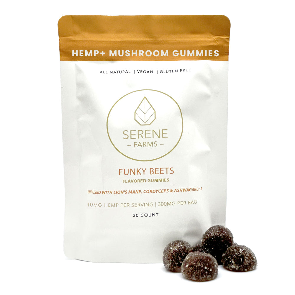 Funky Beets Hemp + Mushroom Relax Gummies