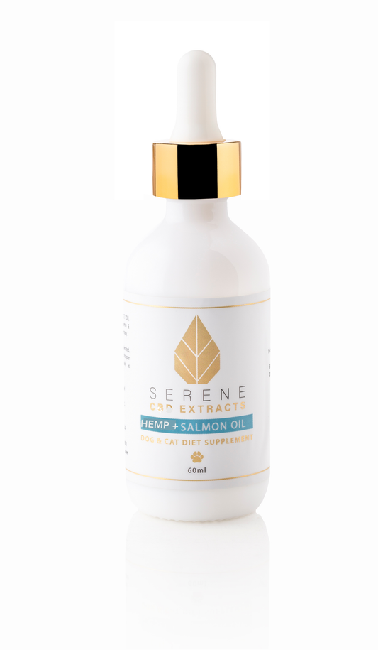 Serene Pet Hemp Extract + Salmon Oil Drops